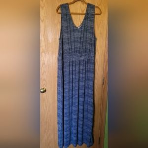 Old Navy Blue Striped Maxi Dress Size 3X